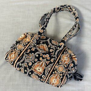 Vera Bradley Black and Brown Quilted Shoulder Bag